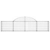 vidaXL Gabion Basket Set of 30 Silver Galvanized iron Extra Long