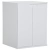 vidaXL Washing Machine Cabinet White PVC Medium Noise-Reducing