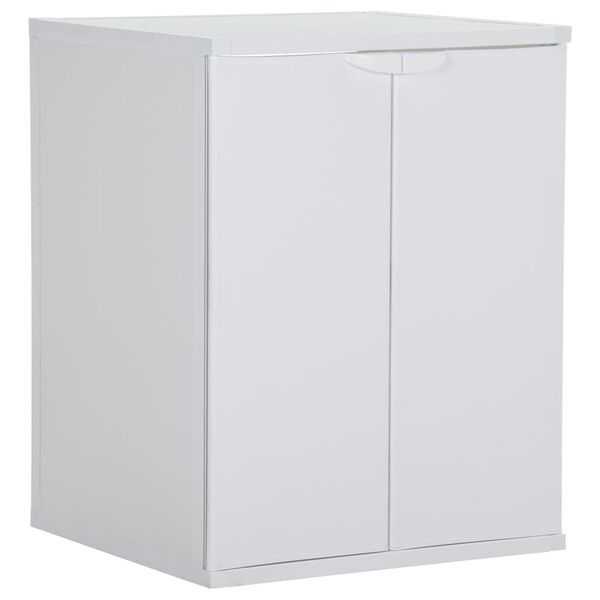 vidaXL Washing Machine Cabinet White PVC Medium Noise-Reducing