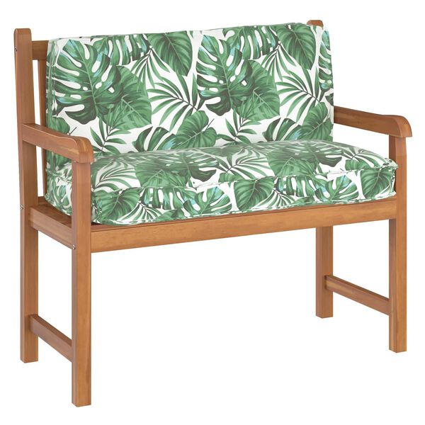 vidaXL Pallet Cushion for Backrest Leaf pattern 47.2" x 15.7" x 4.7