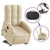 vidaXL Stand Up Massage Recliner Chair Cream