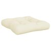vidaXL Pallet Cushion Set of 3 Cream Fabric (100% polyester) Standard