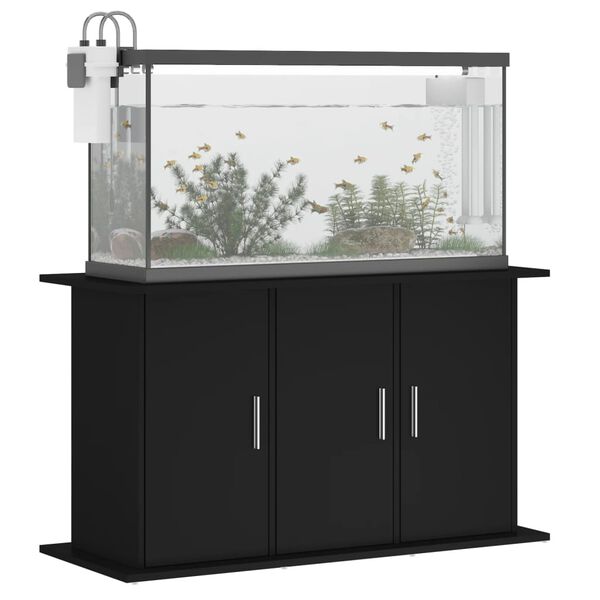vidaXL Stylish Aquarium Stand Black Engineered wood 40 x 16.1 x 22.8 in
