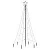 vidaXL Christmas Tree with Spike Warm White 200 LEDs 6 ft