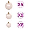 vidaXL Artificial Pre-lit Christmas Tree with Ball Set 47.2" 230 Branches