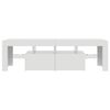 vidaXL TV Cabinet High gloss white Engineered wood 55.1 x 14.4 x 15.7 in