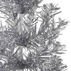vidaXL Artificial Half Christmas Tree Silver PVC, Steel Extra Tall