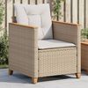 vidaXL Garden Chair Beige, Cream white
