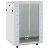 vidaXL 15U Network Cabinet with Swivel Feet 19" IP20 23.6"x17.7"x33.9"