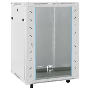 vidaXL 15U Network Cabinet with Swivel Feet 19" IP20 23.6"x17.7"x33.9"