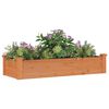 vidaXL Garden Raised Bed Brown Solid fir wood, non-woven fabric Large