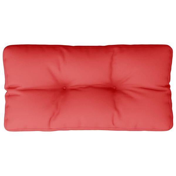 vidaXL Pallet Cushion Red 100% Polyester 27.6 x 15.7 x 4.7 in
