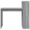 vidaXL Desk with Shelf Grey Sonoma 108 x 55 x 103.5 cm Engineered Wood