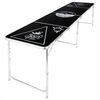 HI Beer Pong Table Black MDF with melamine, Aluminum Large Collapsible