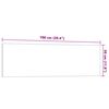 vidaXL Wall-mounted Magnetic Board White 39.4"x11.8" Tempered Glass