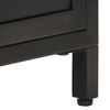 vidaXL TV Cabinet Black and Natural Wood