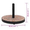 vidaXL Parasol Base Terracotta Powder-coated iron Large