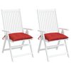 vidaXL Pallet Cushion Set of 2 Red Oxford fabric (100% polyester)