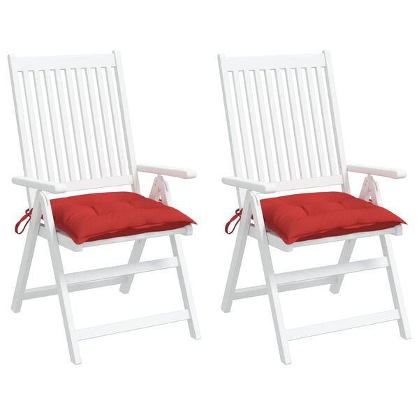 vidaXL Pallet Cushion Set of 2 Red Oxford fabric (100% polyester)
