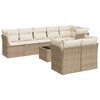 vidaXL Garden Sofa Set Beige, Cream White