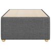 vidaXL Bed Frame Dark gray 100% polyester, plywood, engineered wood