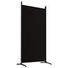 vidaXL 5-Panel Room Divider Black 170.5"x70.9" Fabric