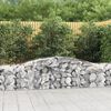 vidaXL Gabion Basket Set of 9 Silver Galvanized Iron