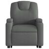 vidaXL Stand up Massage Recliner Chair Dark Gray Fabric