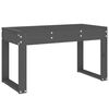 vidaXL Garden Bench Gray Solid Pine Wood 31.5 in x 15 in x 17.7 in
