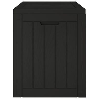 vidaXL Patio Storage Box Black 21.9"x16.9"x20.9" Polypropylene