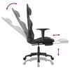 vidaXL Gaming Chair Black and gray Faux leather, metal, plywood, foam