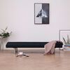 vidaXL Sofa Bed Black Wooden frame Standard