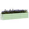 vidaXL Planter Green 94.49 x 15.75 x 17.72 in Steel
