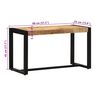 vidaXL Bench Natural wood Solid rough mango wood, iron