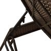 vidaXL Sun Loungers with Cushions 2 pcs Brown Poly Rattan