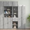 vidaXL Slim Storage Cabinet Grey sonoma Engineered Wood Tall
