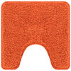 vidaXL Anti-slip Bath Mat with Toilet Cut Orange 19.7" x 19.7" PP