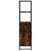 vidaXL Highboard Smoked oak Engineered wood, metal Tall Highboard