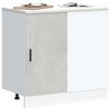 vidaXL Sink Base Cabinet Concrete Grey Engineered Wood