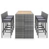 vidaXL Bar Set Grey, Anthracite