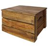 vidaXL Storage Crate Natural Mahogany Solid mahogany wood