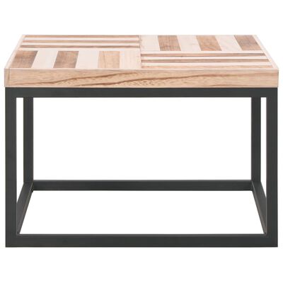 vidaXL Coffee Table 19.7"x19.7"x13" Solid Wood