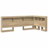 vidaXL Storage Headboard Sonoma Oak 35.43 in Engineered Wood