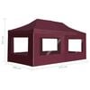 vidaXL Party Tent Wine Red