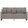 vidaXL 2-Seater Sofa Light Gray 55.1" Velvet