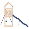 vidaXL Outdoor Playset Natural pine, Blue Solid pine wood, Polypropylene