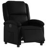 vidaXL Electric Recliner Chair Black Faux Leather, Metal, Plywood Standard