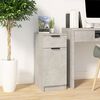 vidaXL Desk Cabinet Concrete grey Engineered wood Compact Desk Cabinet