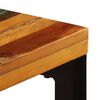 vidaXL Dining Table Multicolor Solid reclaimed wood and steel Standard