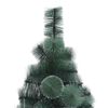 vidaXL Artificial Pre-lit Christmas Tree with 300 LEDs Green 70.9" PET
